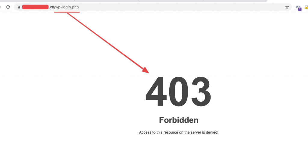 xử lý lỗi 403 khi vào admin WordPress