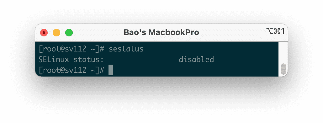 disable SELinux CentOS 7